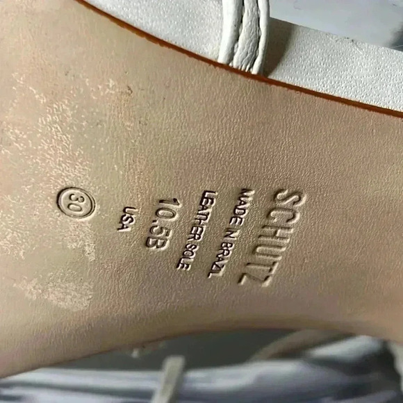 Schutz Maxima Block Sandals Size 10.5B - Picture 9 of 10